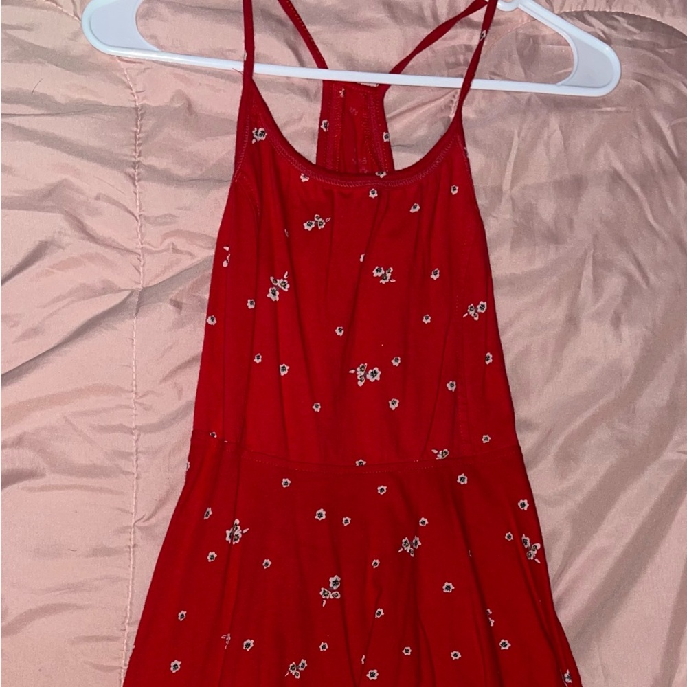 Red Floral Maxi Dress